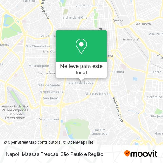 Napoli Massas Frescas mapa