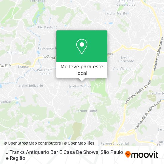 J'Tranks Antiquario Bar E Casa De Shows mapa