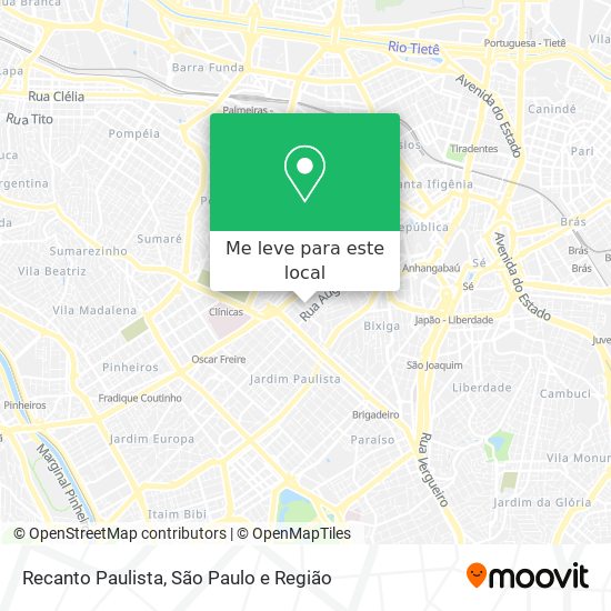 Recanto Paulista mapa