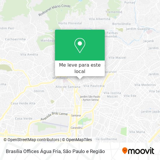 Brasília Offices Água Fria mapa