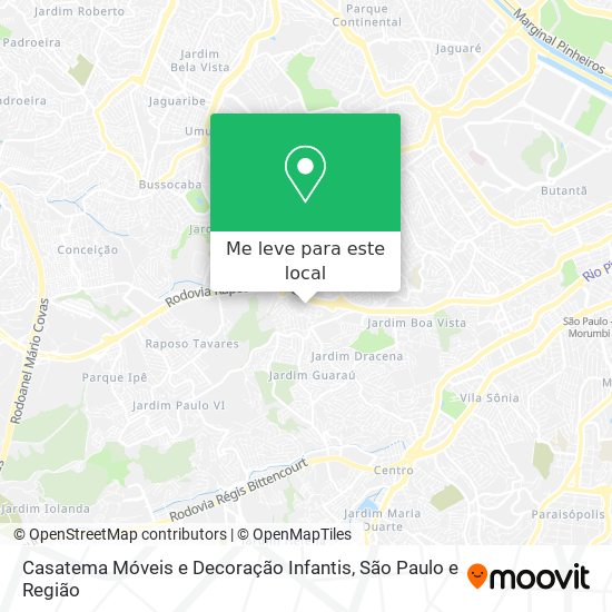 Casatema Móveis e Decoração Infantis mapa