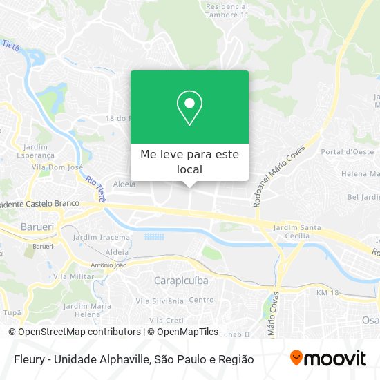 Fleury - Unidade Alphaville mapa