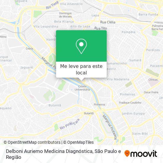 Delboni Auriemo Medicina Diagnóstica mapa
