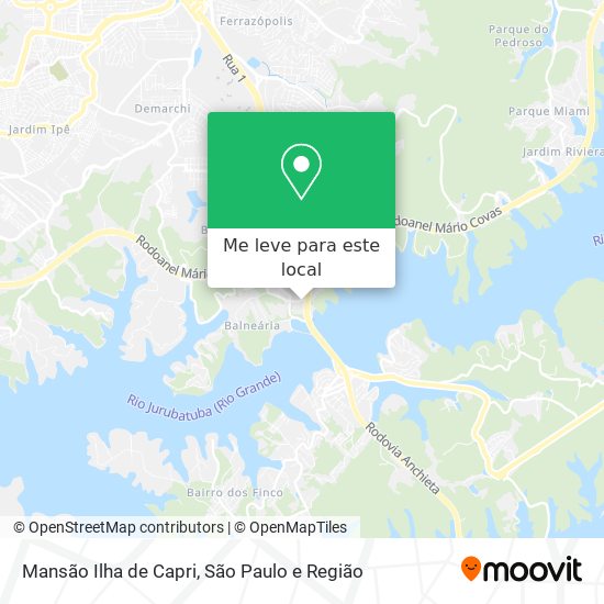 Mansão Ilha de Capri mapa