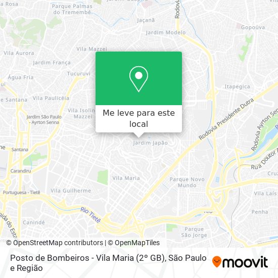 Posto de Bombeiros - Vila Maria (2º GB) mapa