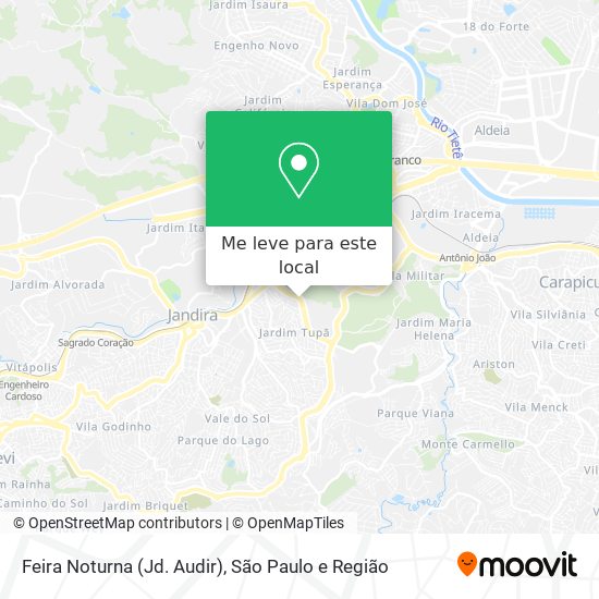 Feira Noturna (Jd. Audir) mapa