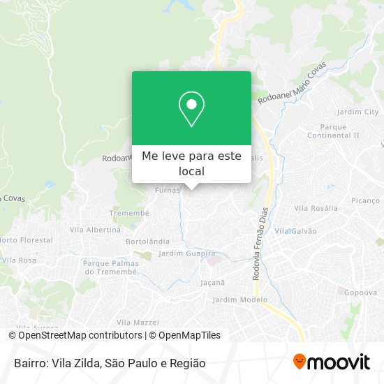 Bairro: Vila Zilda mapa