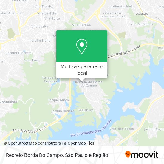 Recreio Borda Do Campo mapa
