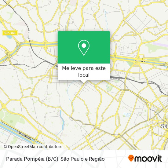 Parada Pompéia (B/C) mapa