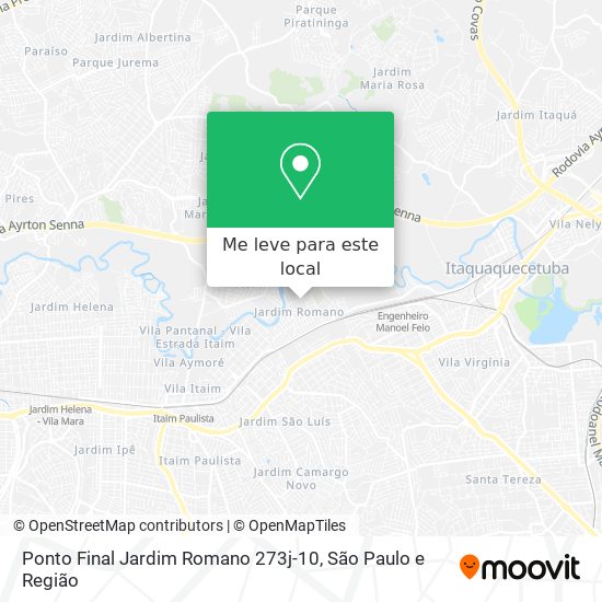 Ponto Final Jardim Romano 273j-10 mapa