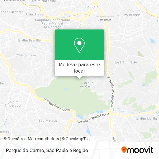 Parque do Carmo mapa