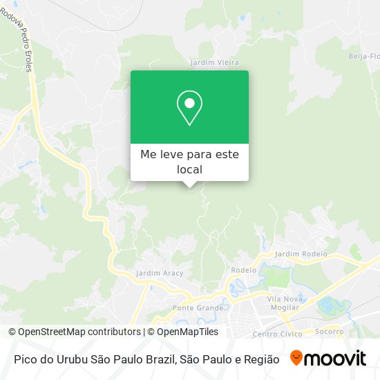 Pico do Urubu São Paulo Brazil mapa