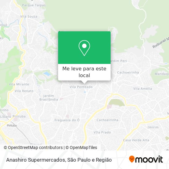 Anashiro Supermercados mapa