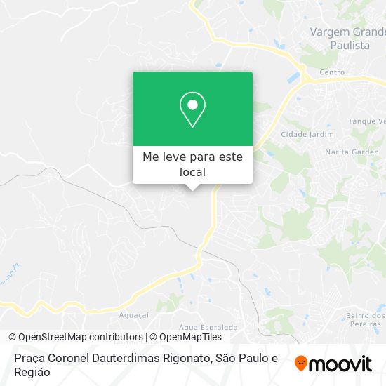Praça Coronel Dauterdimas Rigonato mapa