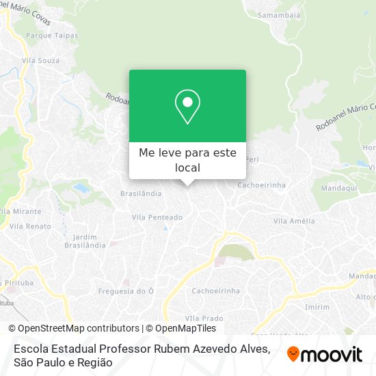 Escola Estadual Professor Rubem Azevedo Alves mapa