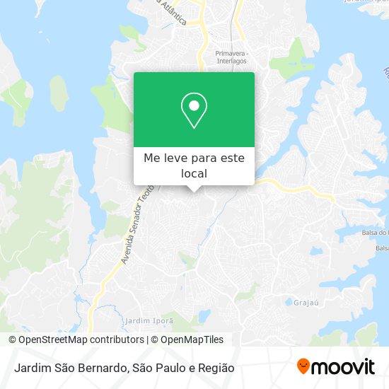 Jardim São Bernardo mapa