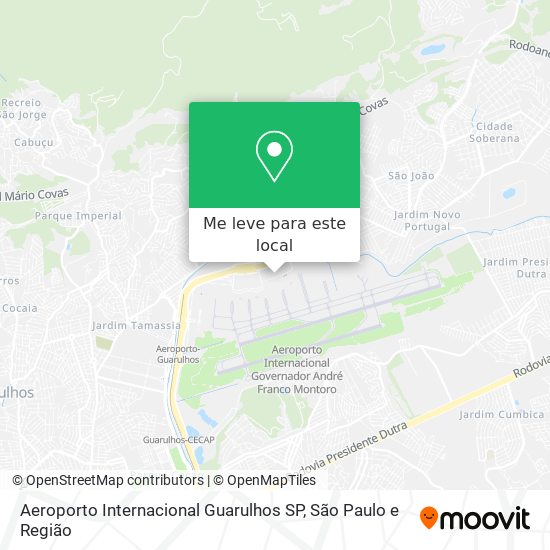 Aeroporto Internacional Guarulhos SP mapa