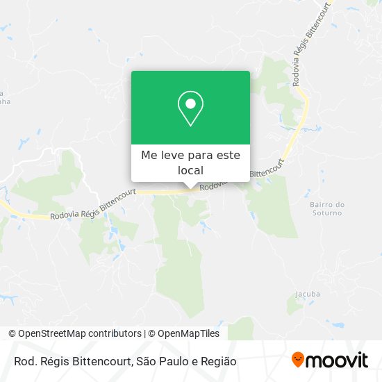 Rod. Régis Bittencourt mapa