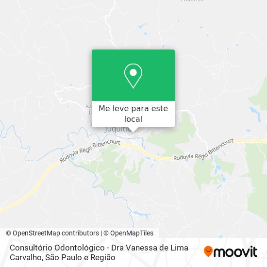 Consultório Odontológico - Dra Vanessa de Lima Carvalho mapa
