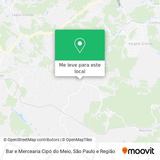 Bar e Mercearia Cipó do Meio mapa