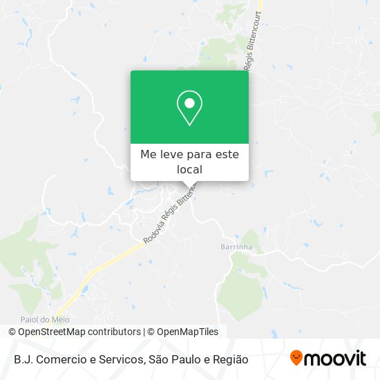 B.J. Comercio e Servicos mapa