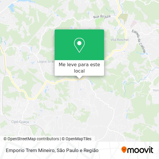 Emporio Trem Mineiro mapa