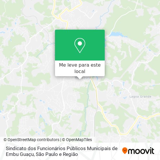 Sindicato dos Funcionários Públicos Municipais de Embu Guaçu mapa