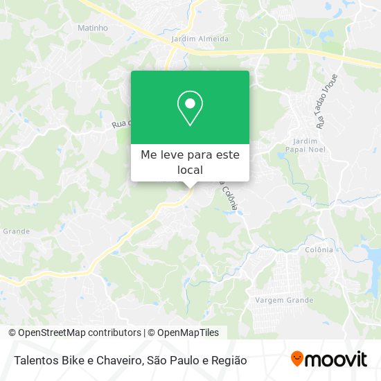 Talentos Bike e Chaveiro mapa