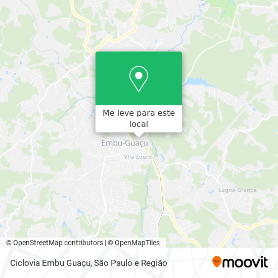 Ciclovia Embu Guaçu mapa