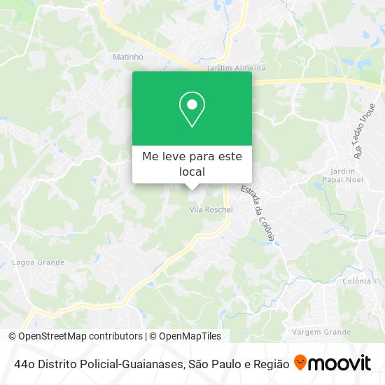 44o Distrito Policial-Guaianases mapa