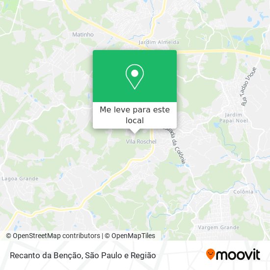 Recanto da Benção mapa