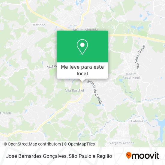 José Bernardes Gonçalves mapa