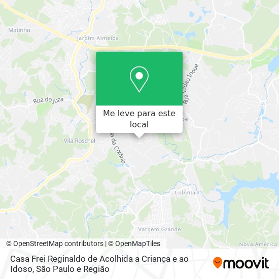 Casa Frei Reginaldo de Acolhida a Criança e ao Idoso mapa