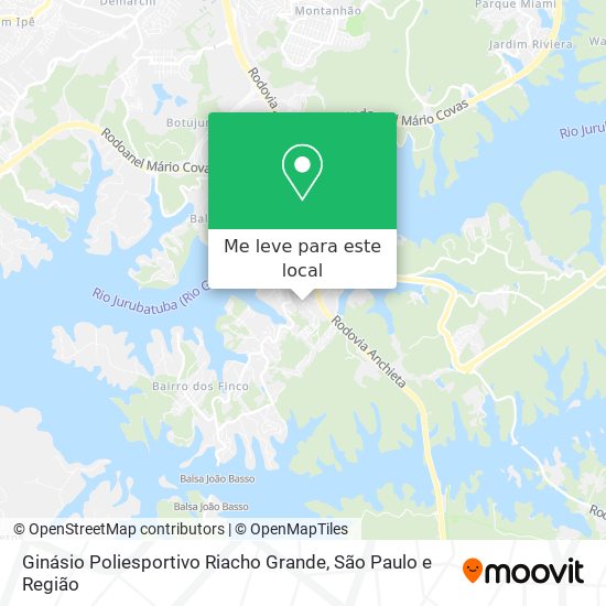 Ginásio Poliesportivo Riacho Grande mapa