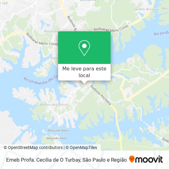 Emeb Profa. Cecília de O Turbay mapa