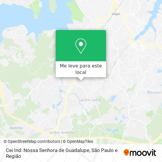 Cei Ind. Nossa Senhora de Guadalupe mapa