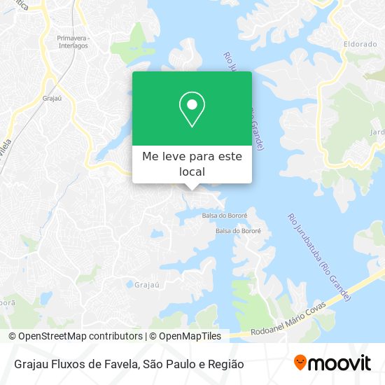 Grajau Fluxos de Favela mapa