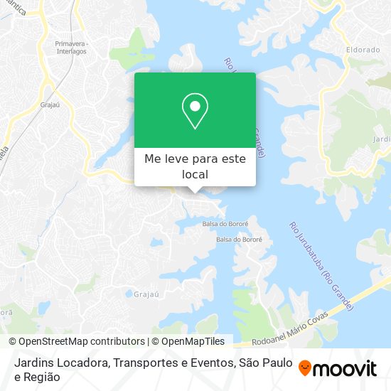 Jardins Locadora, Transportes e Eventos mapa