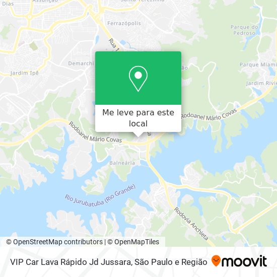 VIP Car Lava Rápido Jd Jussara mapa