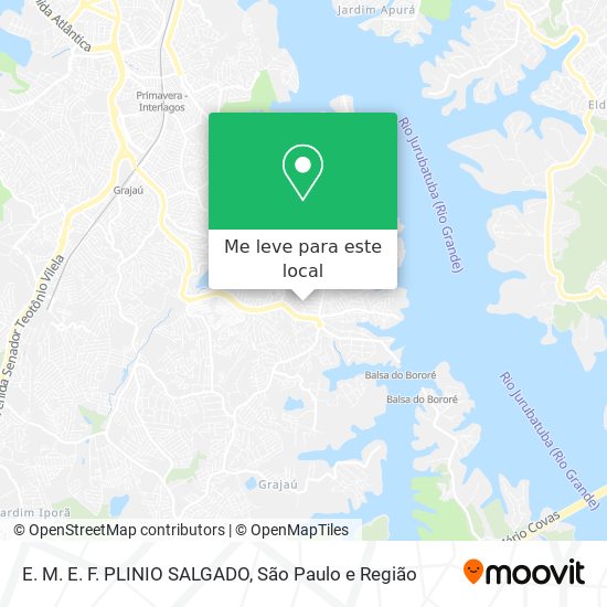 E. M. E. F. PLINIO SALGADO mapa