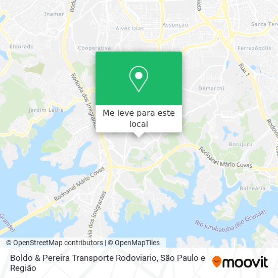 Boldo & Pereira Transporte Rodoviario mapa