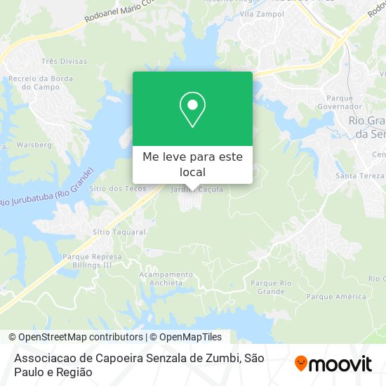 Associacao de Capoeira Senzala de Zumbi mapa