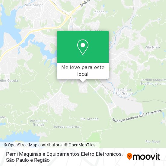 Pemi Maquinas e Equipamentos Eletro Eletronicos mapa