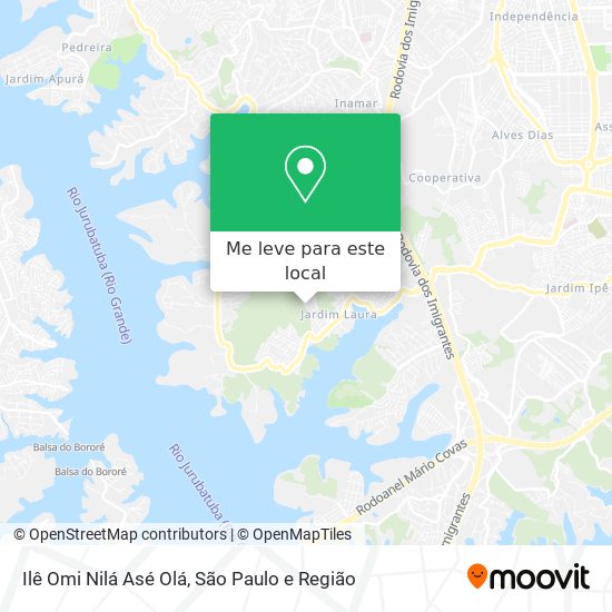 Ilê Omi Nilá Asé Olá mapa