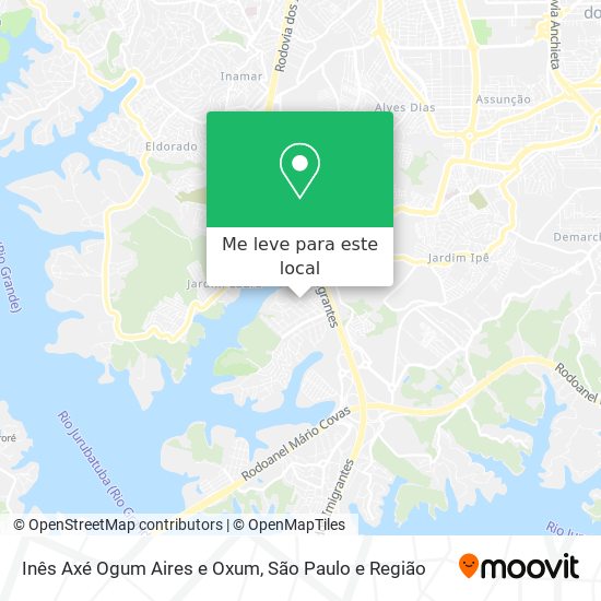 Inês Axé Ogum Aires e Oxum mapa