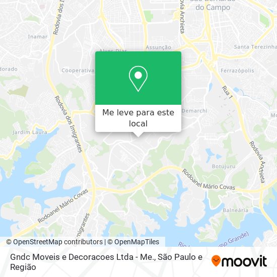 Gndc Moveis e Decoracoes Ltda - Me. mapa