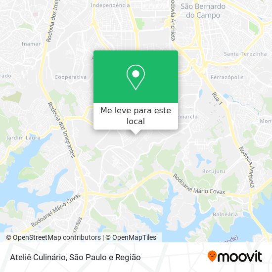 Ateliê Culinário mapa