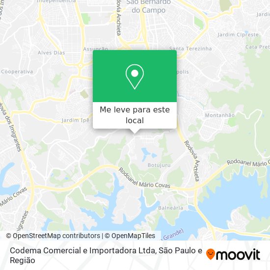 Codema Comercial e Importadora Ltda mapa