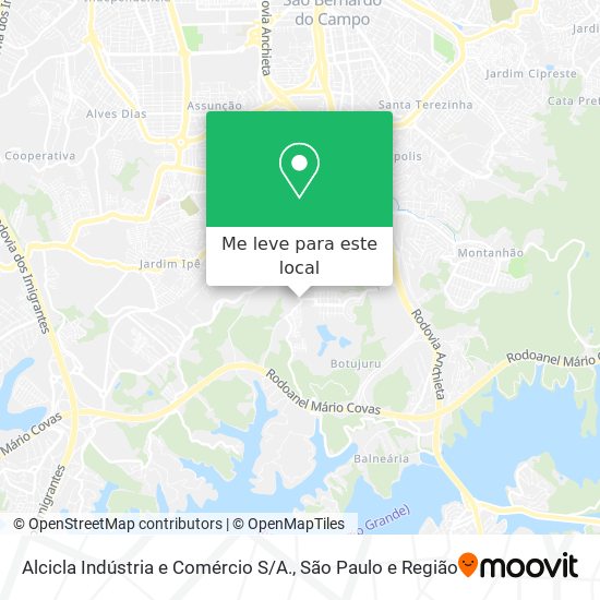 Alcicla Indústria e Comércio S / A. mapa