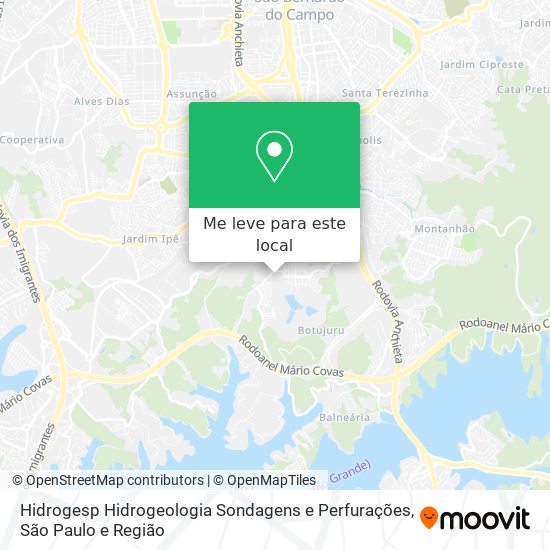 Hidrogesp Hidrogeologia Sondagens e Perfurações mapa